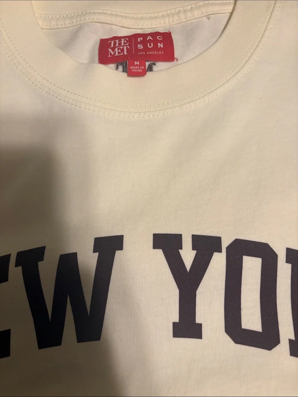 White 'New York' Short Sleeve Tee by - Picture 3 of 8